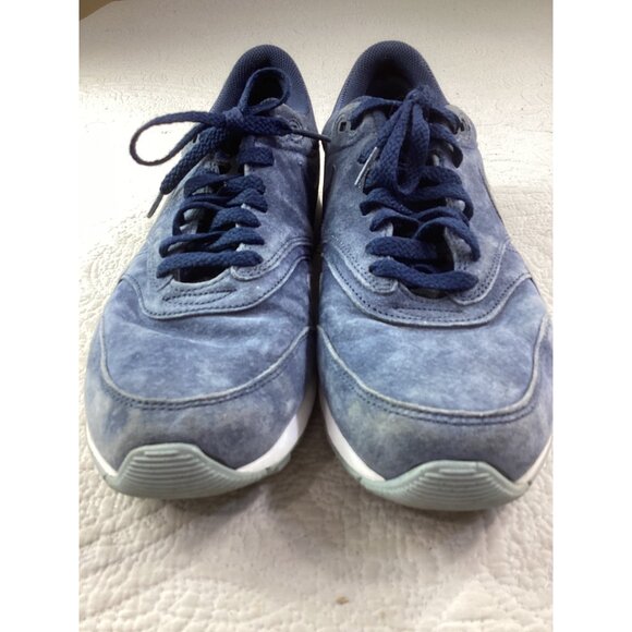 Nike Mens Blue Suede Sneakers Size 9.5 US With White Soles*EUC - Picture 10 of 12